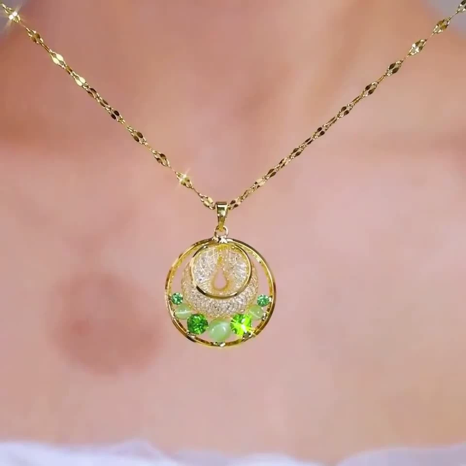 Цирконий, универсальный кулон, маленькое ожерелье, цепочка для ключа, 2025 год, микроинкрустация