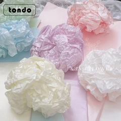 Lover's Day French-style bouquet with pearl glow pear paper floral wrapping, fruit gift box with lining paper