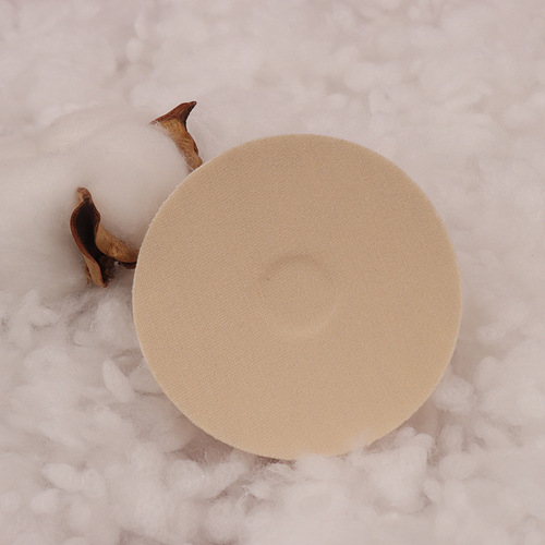 Breast Pad Factory Round Cotton Pad Breast Pad Seamless Chest Patch Anti-bump No Stickiness Breathable Anti-Lighting Groove Insert