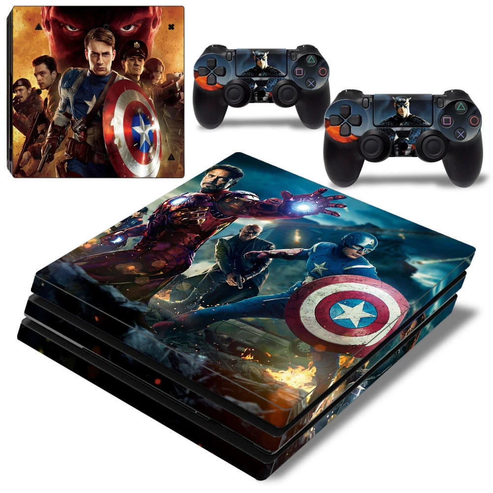 Консоль игр полнотелый корпус, наклейка, Marvel, не оставляет клей