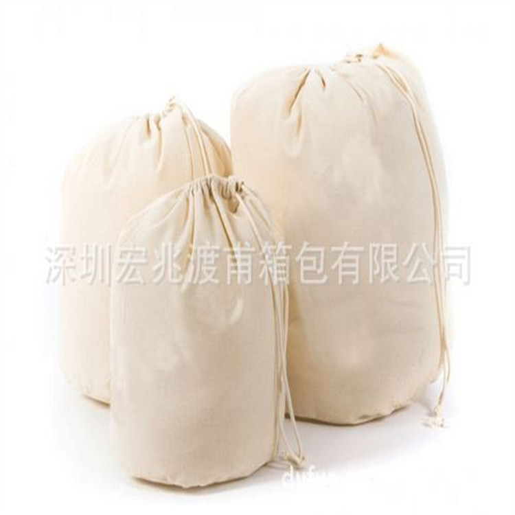 厂家直销 棉布洗衣袋 束口袋 抽绳洗护袋