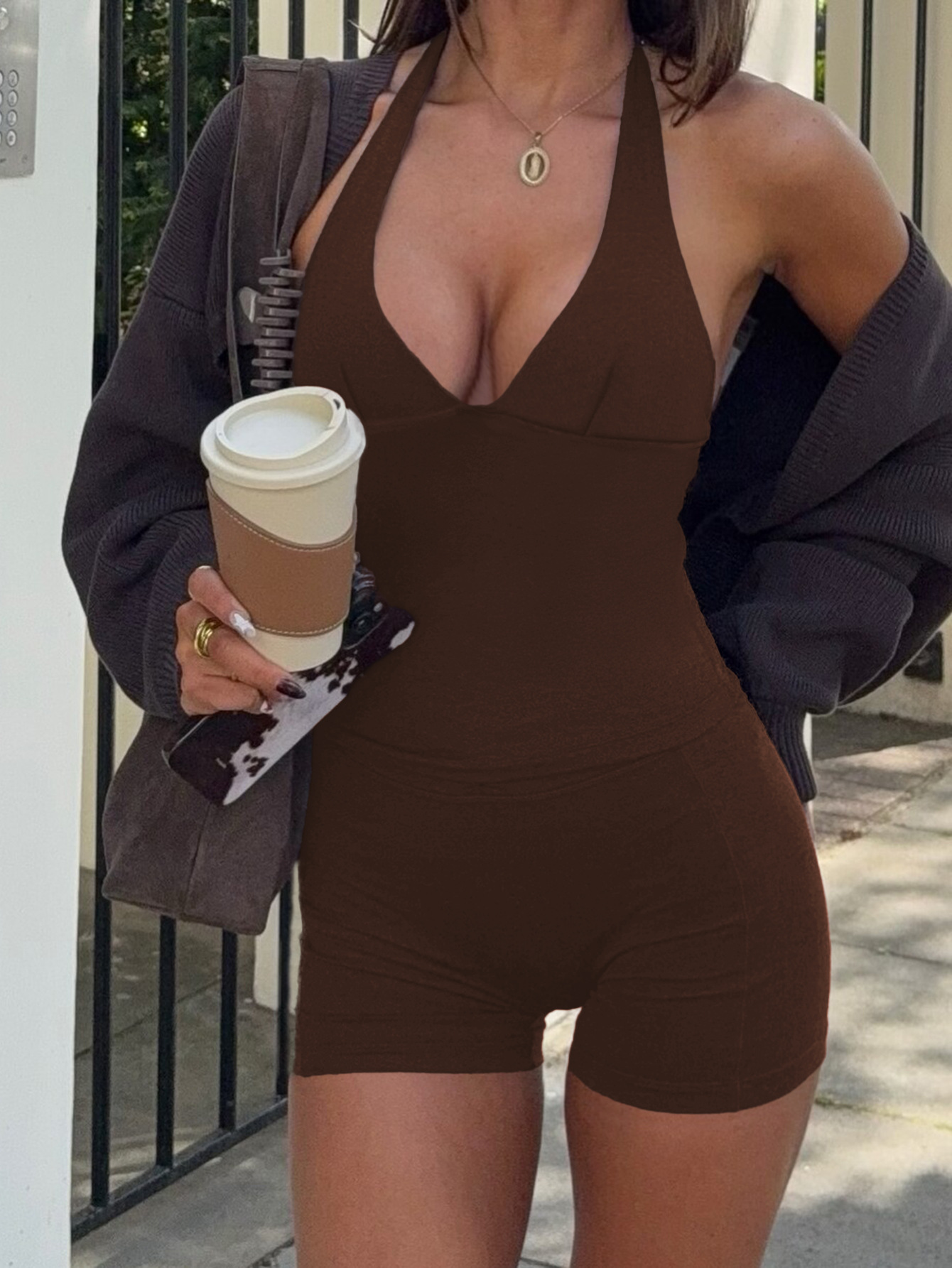 Kaikuo transfronterizo Europa y Estados Unidos deportes estilo colgante chaleco de cuello con traje de ropa de mujer de invierno de otoño de 2025 estación independiente de Amazon