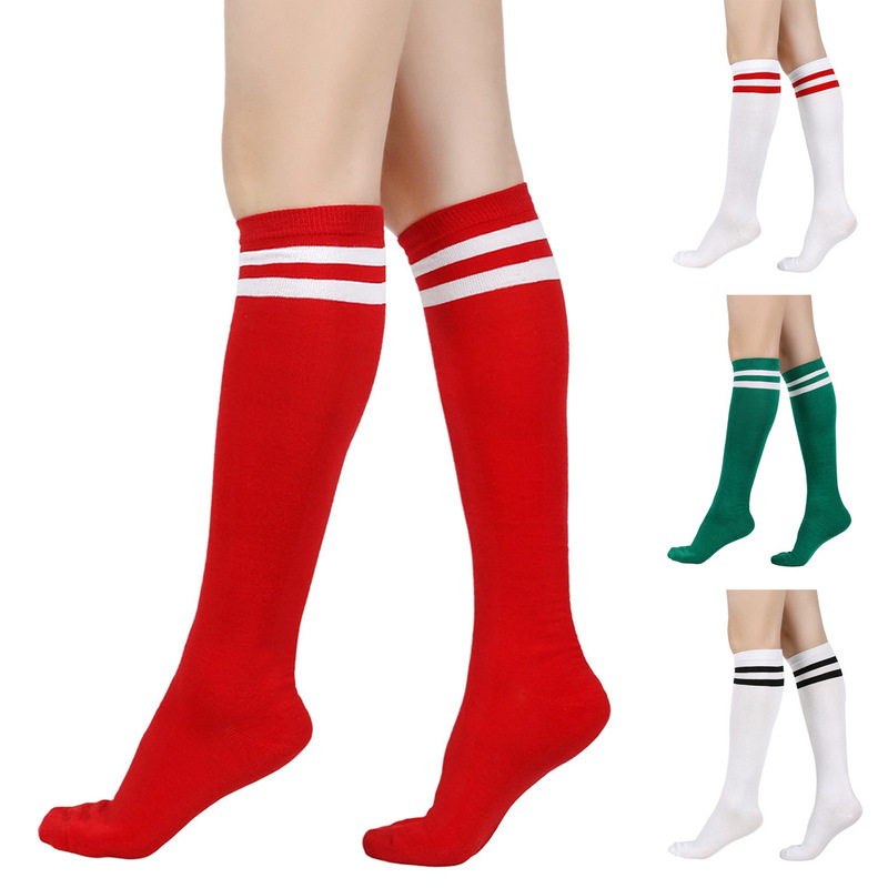 Cross-Border European and American Party Style Two-Striped Dance Lolita Style Solid Color Jk Knee-High Socks, Calf Socks, Sports Football Socks Cross-Border European and American Party Style Two-Striped Dance Lolita Style Solid Color Jk Knee-High Socks, Calf Socks, Sports Football Socks