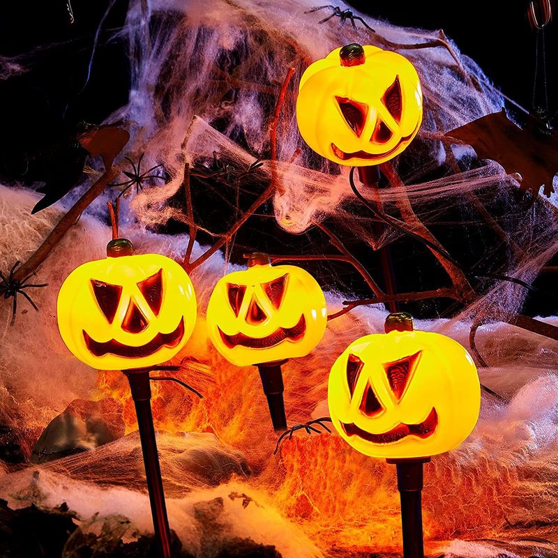 ハロウィンカボチャソーラーグラウンドプラグライトカボチャ装飾中庭ガーデン屋外装飾ハロウィングラウンドプラグライト|undefined