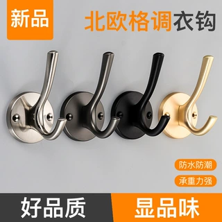 简约创意锌合金衣钩墙挂衣服挂钩欧式衣帽钩单个金色收纳衣柜家具