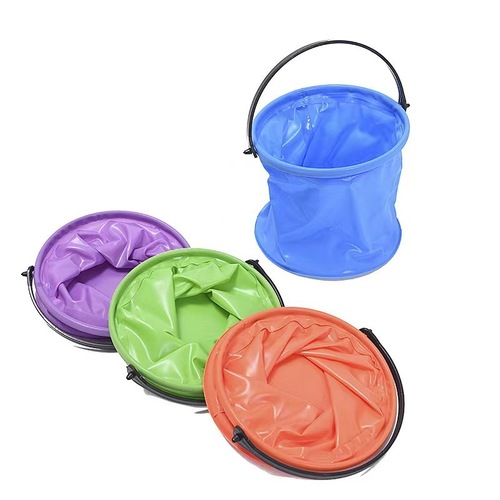 Folding bucket for playing in the water, art painting, portable pen washing bucket without compartment, gouache watercolor pigment pen washing bucket and color mixing bucket