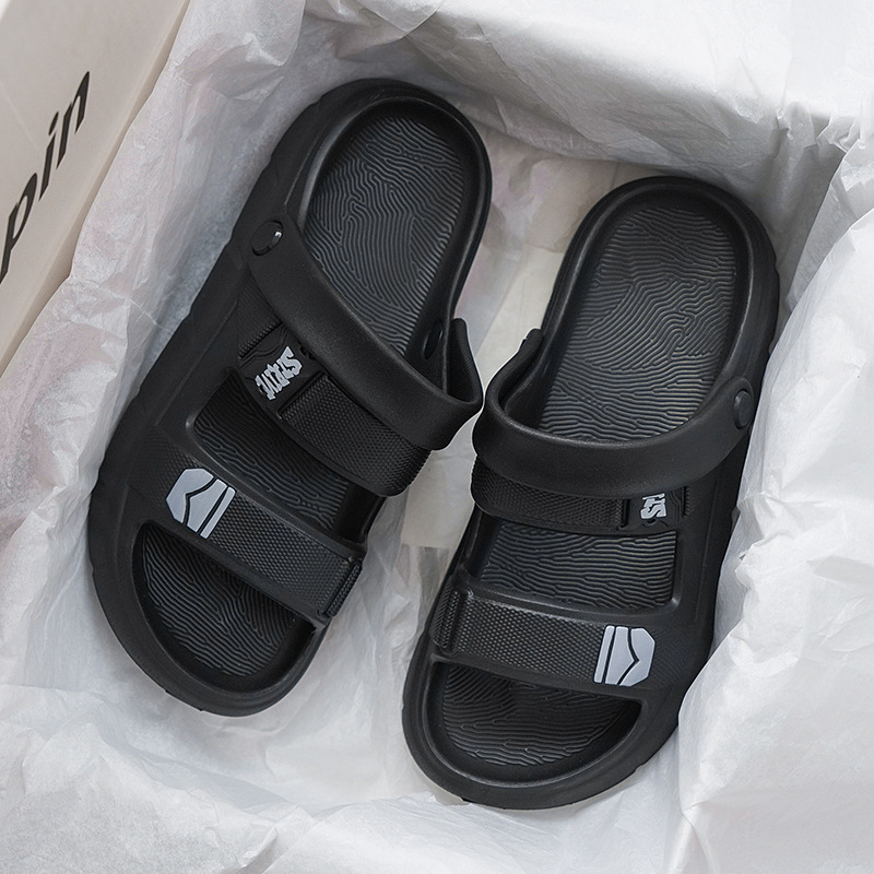 Zapatillas para hombres de verano tendencia exterior pedalear sensación de mierda suela gruesa antideslizante desgaste al aire libre conducir deporte sandálias de playa de tamaño grande