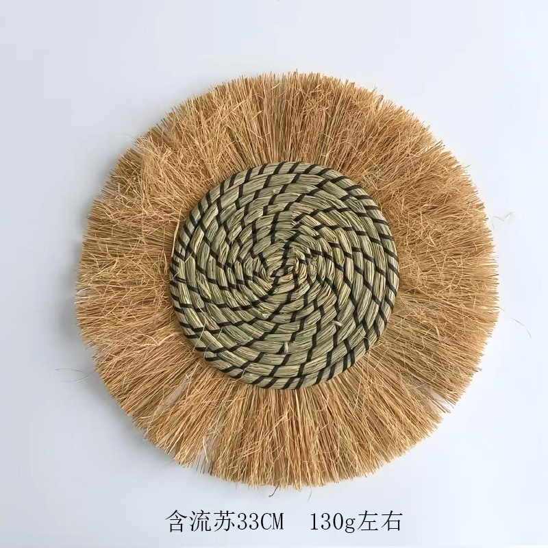 검은색 술이 달린 초가 매달린 장식품 33cm, 약 130g