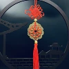Pure red knots of ten emperors plum blossoms [Give wealth and treasure]