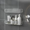 White long strip rack-2 pieces-2 double buckle stickers