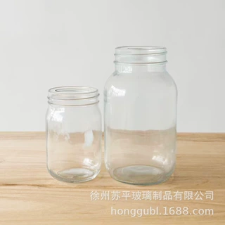 定制玻璃瓶高白料透明空瓶 香薰膏滋分装瓶支持来图来样大货生产