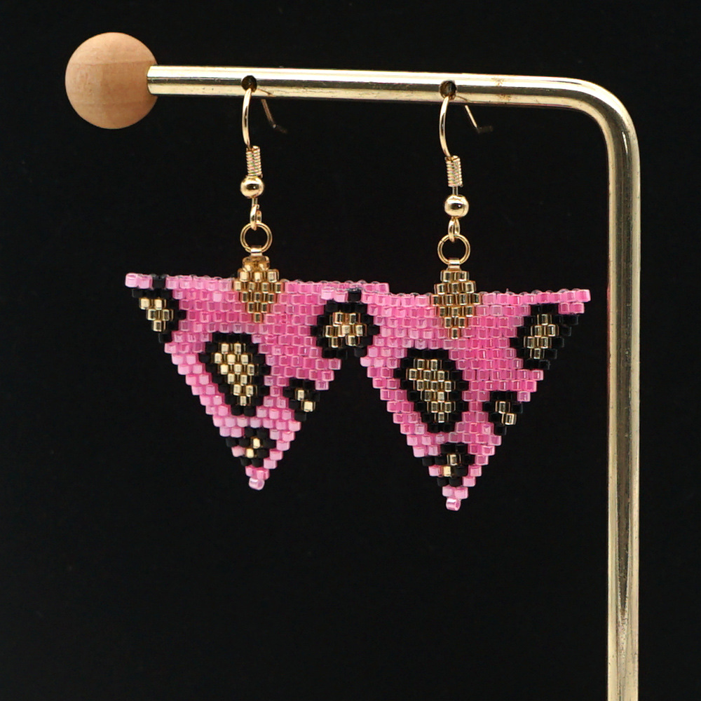 Aretes Tejidos Con Estampado De Leopardo display picture 10