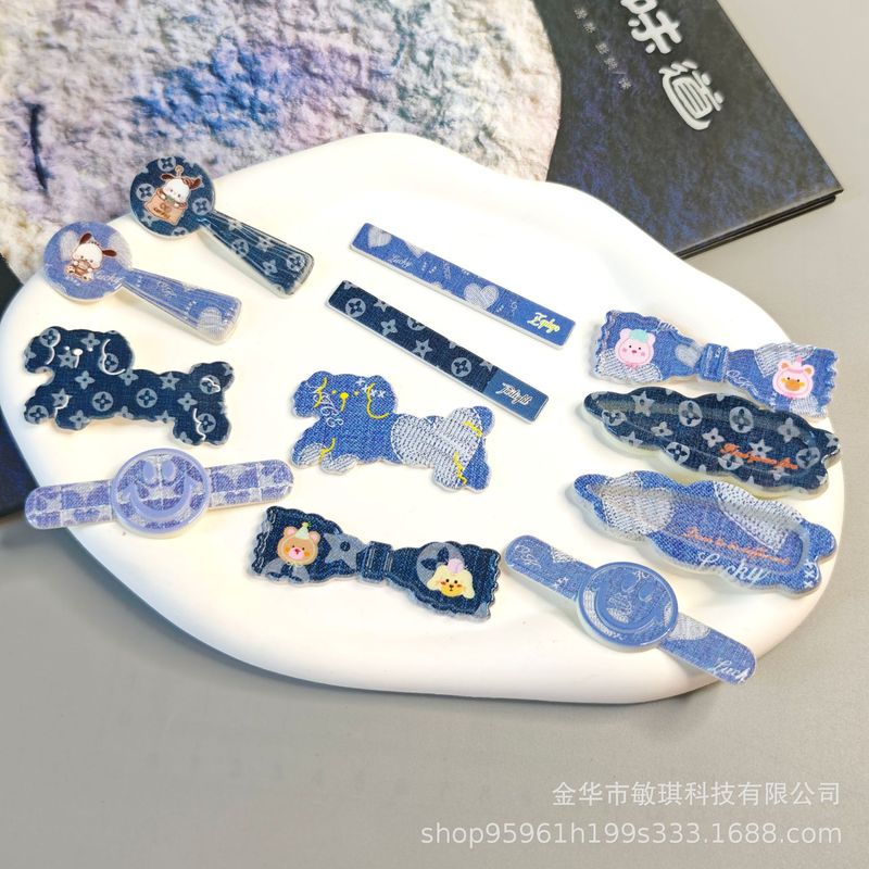新款腊肠狗仿布贴装饰补丁发饰洞洞鞋diy配饰百搭发夹手机壳配件|undefined