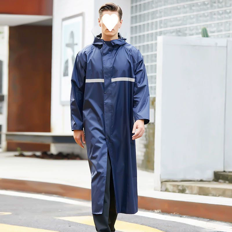 Long raincoat for men and women for hiking, increased thickness, wholesale