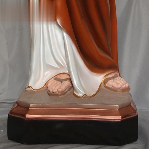 120cm San José Ornamentos Mirando Estatuas de vidrio FRP Decoración de la Iglesia