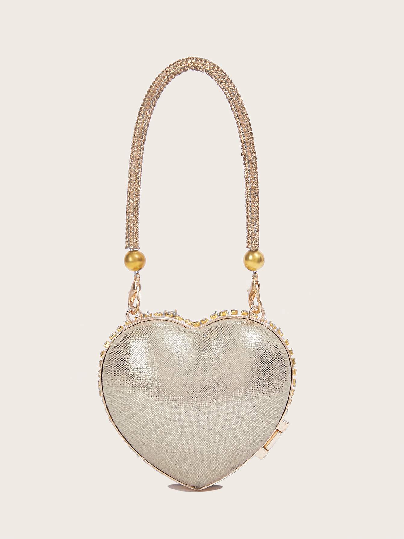 Elegante Herz Mini-tasche Mit Strass Für Damen Luxus Abendtasche_voghion.com