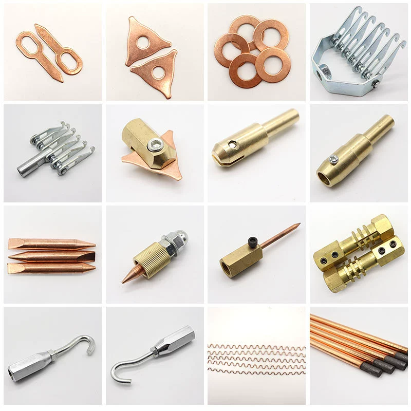 Машина для формовки и ремонта листового металла детали мезонного молотка Сварочная горелка фиксирующая головка треугольный углеродный стержень круглая прокладка патрон