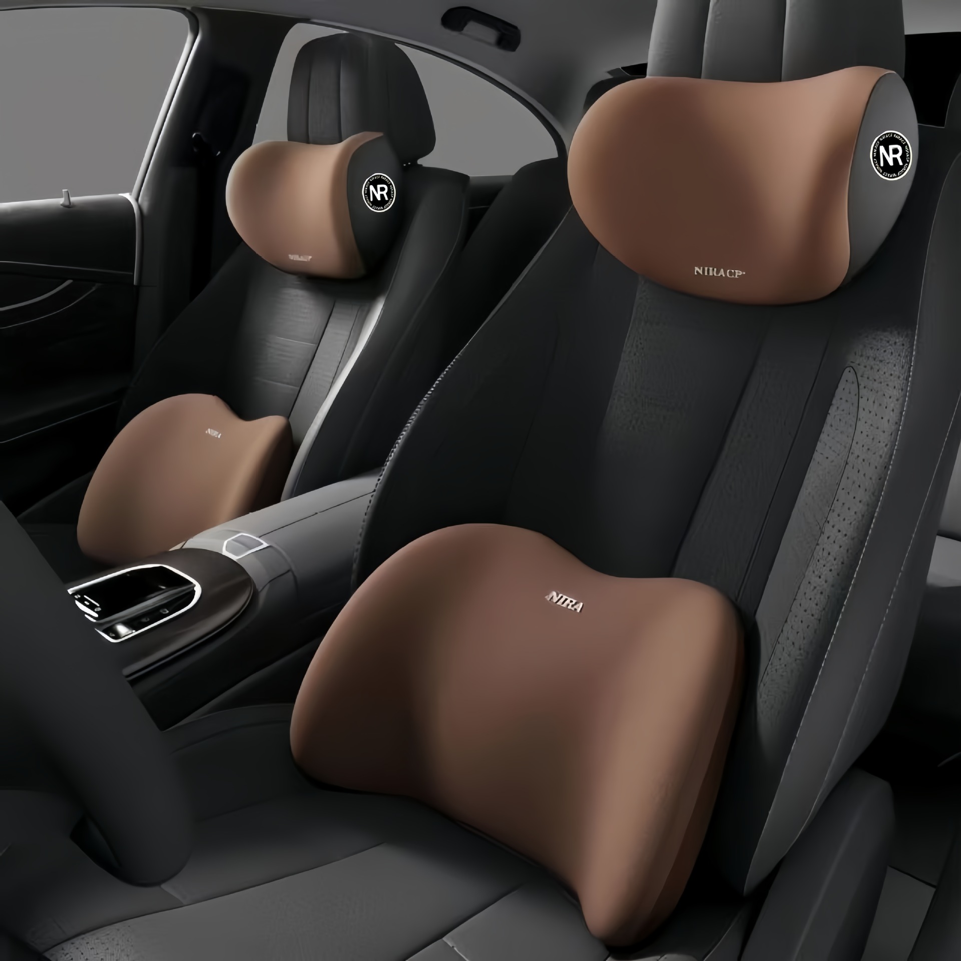 Car headrest and lumbar support memory foam shoulder pillow, car cushion, lumbar support, car neck pillow, cushion, car neck pillow