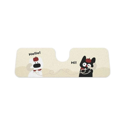 Avtomobil döşəmə paspasları, print silk loop car floor mats - cat-head-call-integrated-rear-row-silk-loop-50135cm1953
