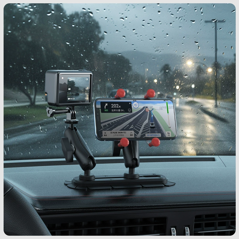 Новый автомобиль центральное управление несколькими устройствами с фиксированной дорожкой Базовая приборная панель мобильный телефон планшет кронштейн камера Автомобильный кронштейн