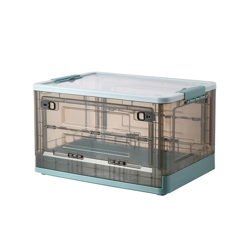 Foldable book storage box book box large capacity student book storage box transparent toy storage box finishing box