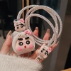 Apple 20w superimposed shadow model-three-dimensional Xiaoxinki ladder cat hood + wavy line clip + laser white rope + white strap [with glue]