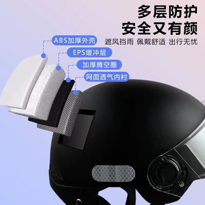 Car helmet Women, Summer Battery Bike Motorcycle Helmet
