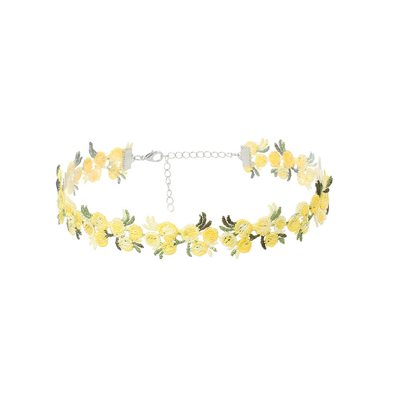 Pastoral Flower Alloy Choker Wholesale display picture 9