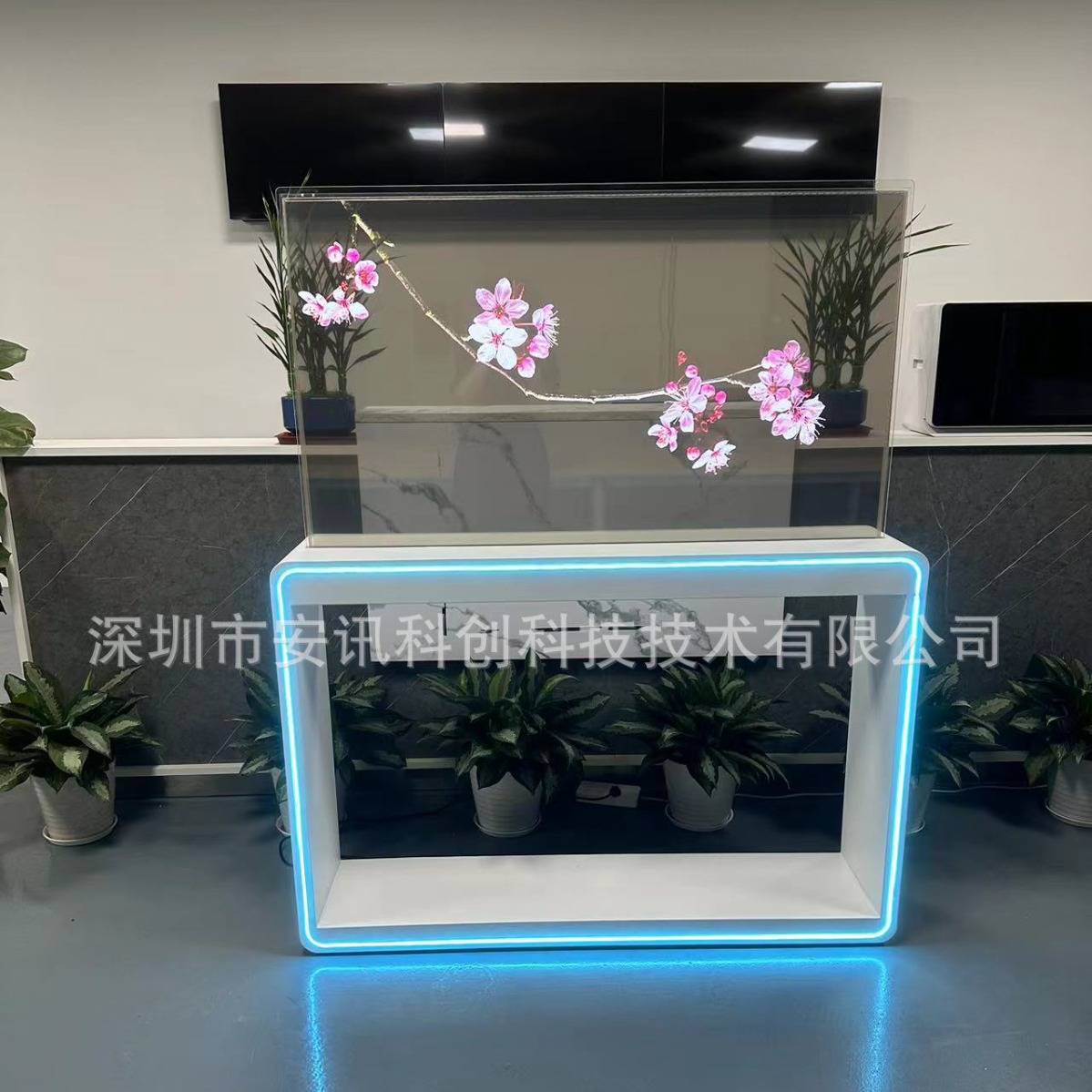 落地OLED透明屏触摸互动显示屏 AI智能OLED透明一体机 30寸55寸