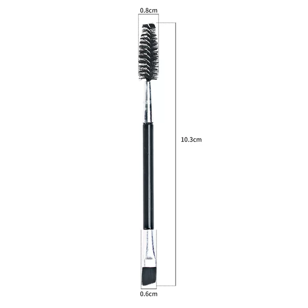 Eyeliner Brush with Flat Blade and Angled Tip, Single Angled Eyebrow Brush, Nylon Bristle Beauty Tool, Portable Cosmetic Tool