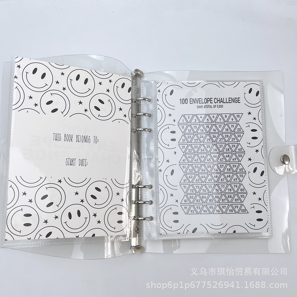 Nuevo libro de hojas sueltas 100Envelope Savings Challenge Binder ahorra dinero Challenge Binder