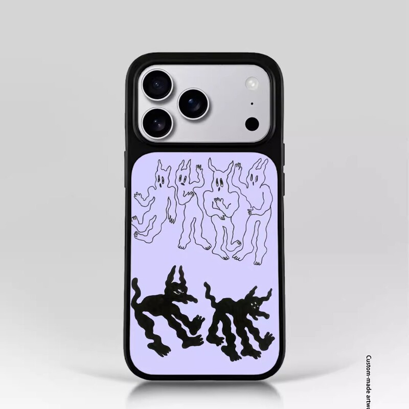 Ins Style Abstract Villain Black Edge Suitable for Apple Iphone17Promax Mobile Phone Case 1613Pro Xiaomi 14 Ins Style Abstract Villain Black Edge Suitable for Apple Iphone17Promax Mobile Phone Case 1613Pro Xiaomi 14