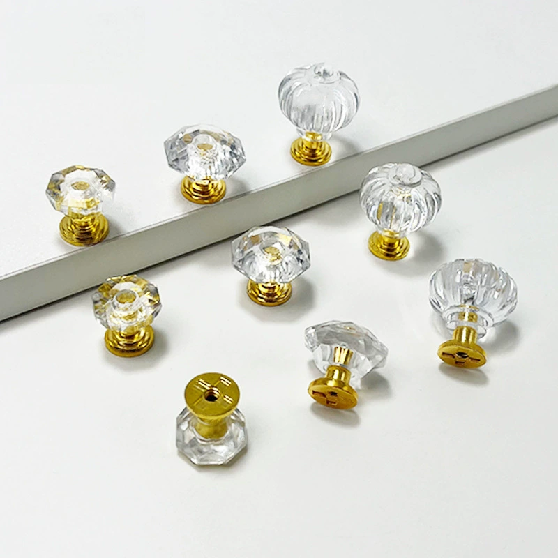 Прозрачная акриловая ручка для мебели для шкафа ящик для шкафа с одним отверстием пластиковая ручка для фурнитуры производителя в наличии