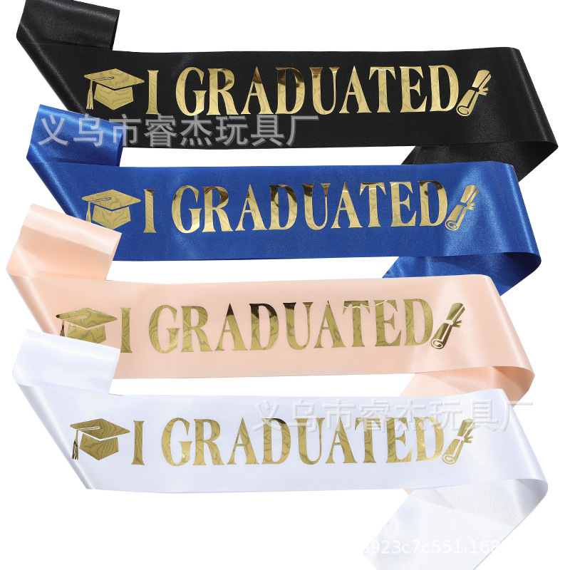 Venta caliente del fabricante de la etiqueta de graduación de la fiesta de graduación de Amazon