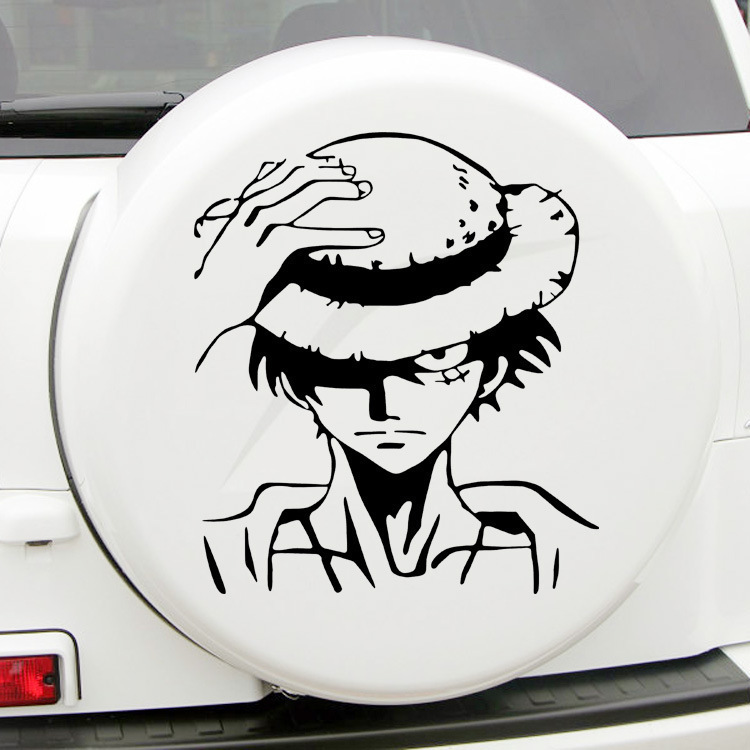 反射海賊王シールカバー傷シール漫画個性お笑い装飾電気自動車車体シール|undefined