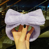 Coral headband, hair accessory for face washing with bow, Korean style, wholesale