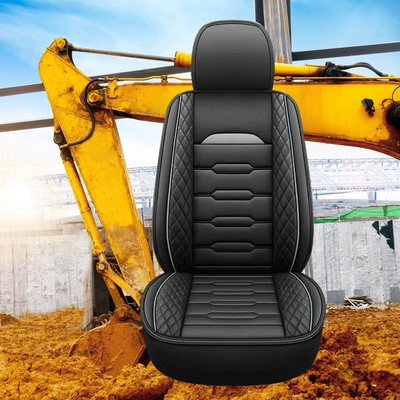 Universal seat cover Forklift Single Seat, One-Piece Waterproof - gray-standard-edition-single-seat