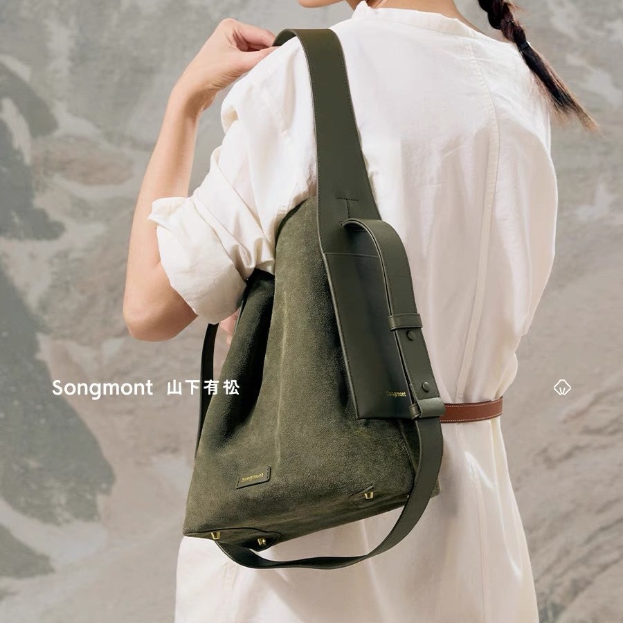 Songmont de muntjac de tamaño mediano y grande cuelga el bolso especial del diseñador de un hombro de cercanías para llevar a Maillard en otoño e invierno