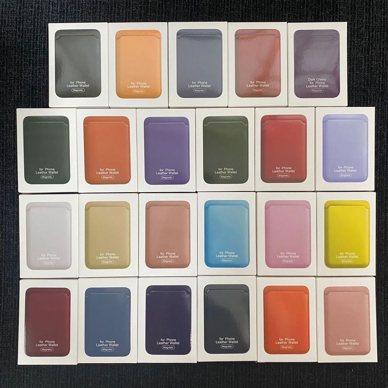 适用苹果 14 13 iPhone16 15 Pro MagSafe皮革PU手机磁吸卡包卡套|undefined