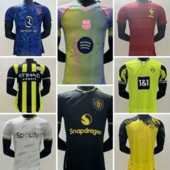 サッカーユニフォーム バルセロナ マンチェスター・ユナイテッド ブラジル ドルトムント ボカ アトレティコ・マドリード シティ リバプール 半袖ジャージ プレーヤーバース