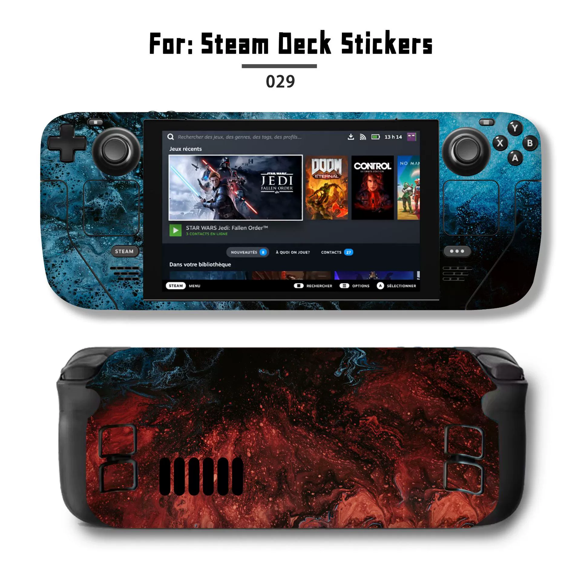 Подходит для наклейки Steam Deck, наклейка на Steam Deck Patch, Steam Panda, вручную, персональный пиксель