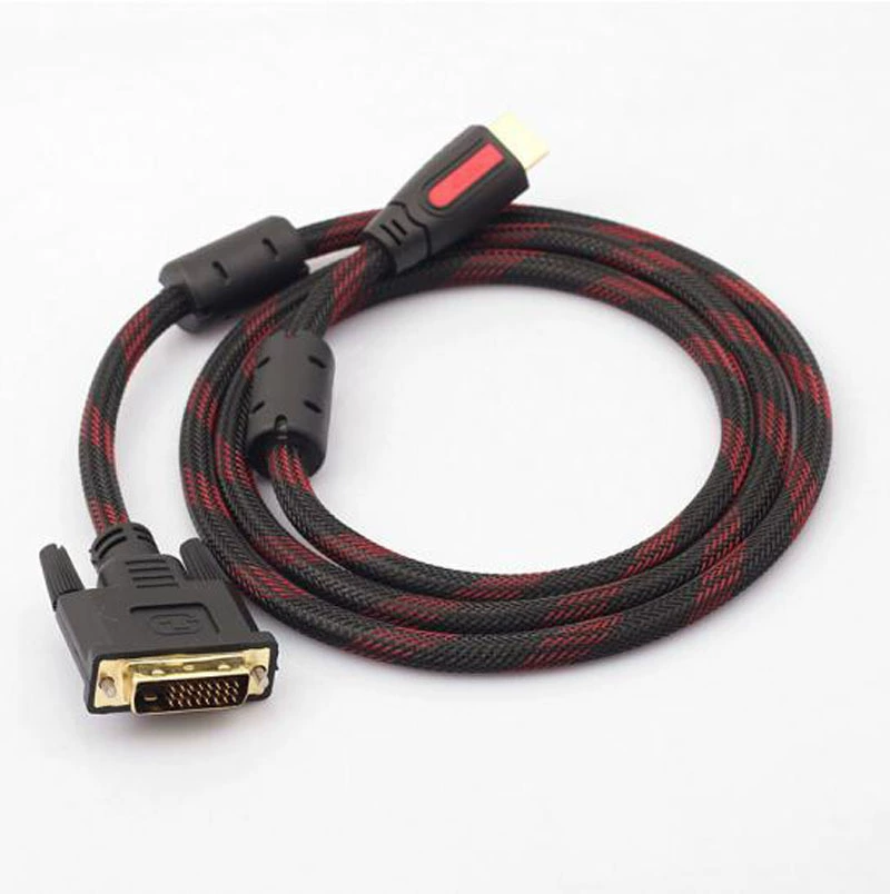 HDMI в линию DVI, DVI в HDMI, подключение компьютера к телевизору высокого разрешения до 1,5 м