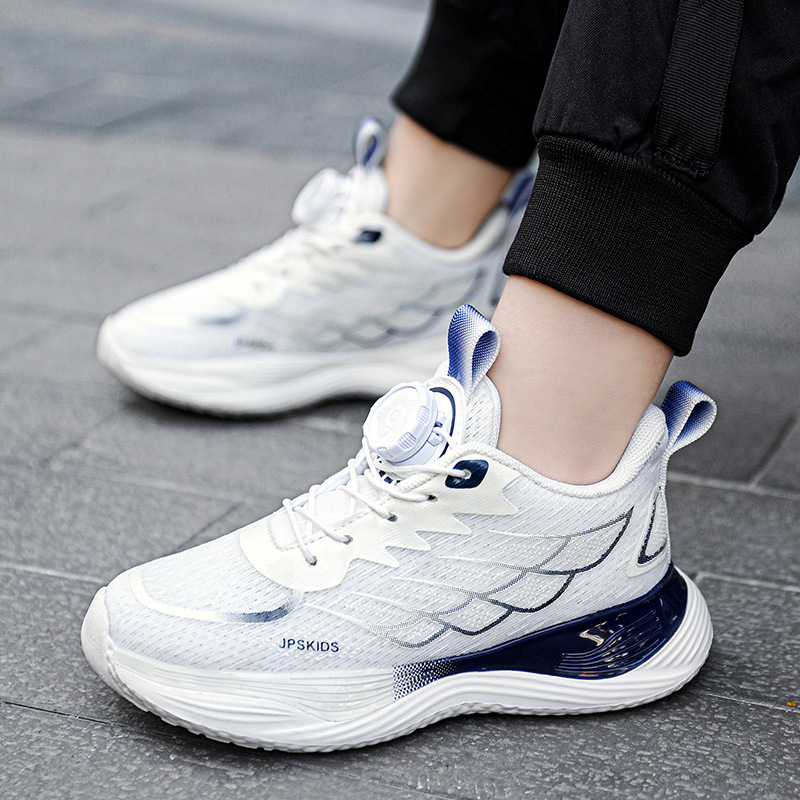 Children's Sports Shoes for Boys - Summer 2024 New Arrival, Rotating Buckle Running Shoes for Older Children - Boys, Mesh Surface for Breathability
