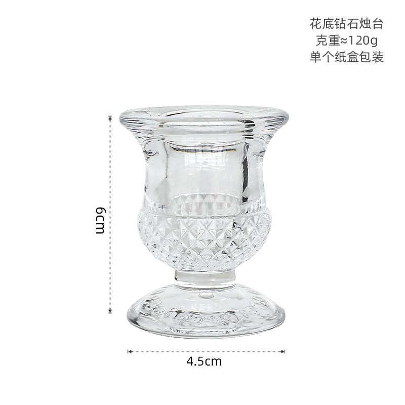 Vintage candelabro de cristal decoración soporte la vela Mesa aromaterapia hogar cena con velas apoyos atmósfera romántica diseño