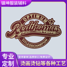 服装烫标3D立体热转印厚版硅胶植绒补丁天鹅绒和植绒字母烫印烫画