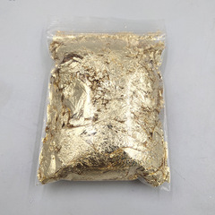 Wholesale crystal gel gold foil paper silver foil paper rose gold crystal mud slime filler mix nail decoration