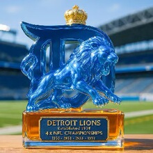 定制跨境新款狮子造型威士忌酒瓶独立站新款玻璃威士忌酒瓶