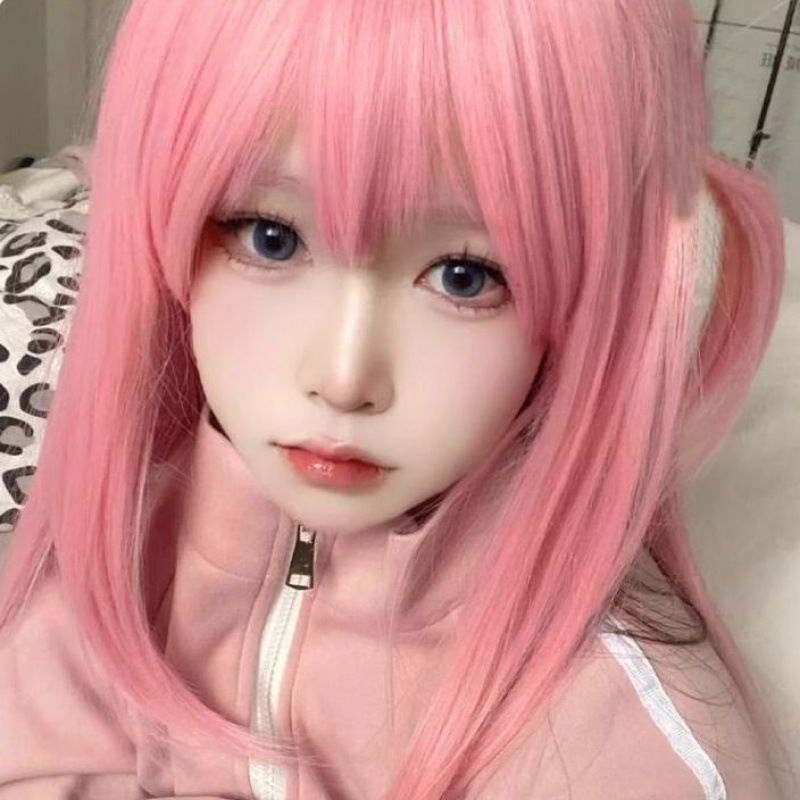 二次元呆毛假发发夹女2024新款小甜妹发卡波奇酱cosplay夹子头饰-阿里巴巴