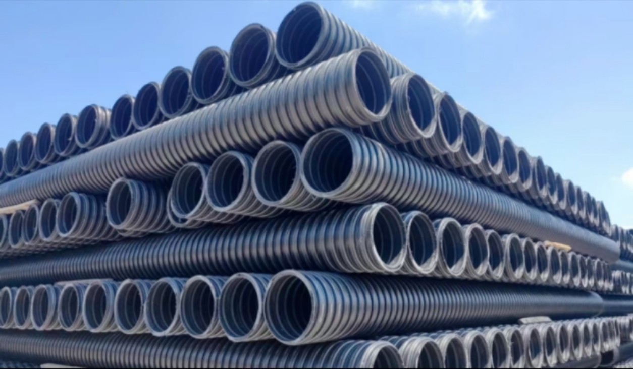 PE双壁波纹管 波纹管地下排水排污管 DN200-800环刚度8KN