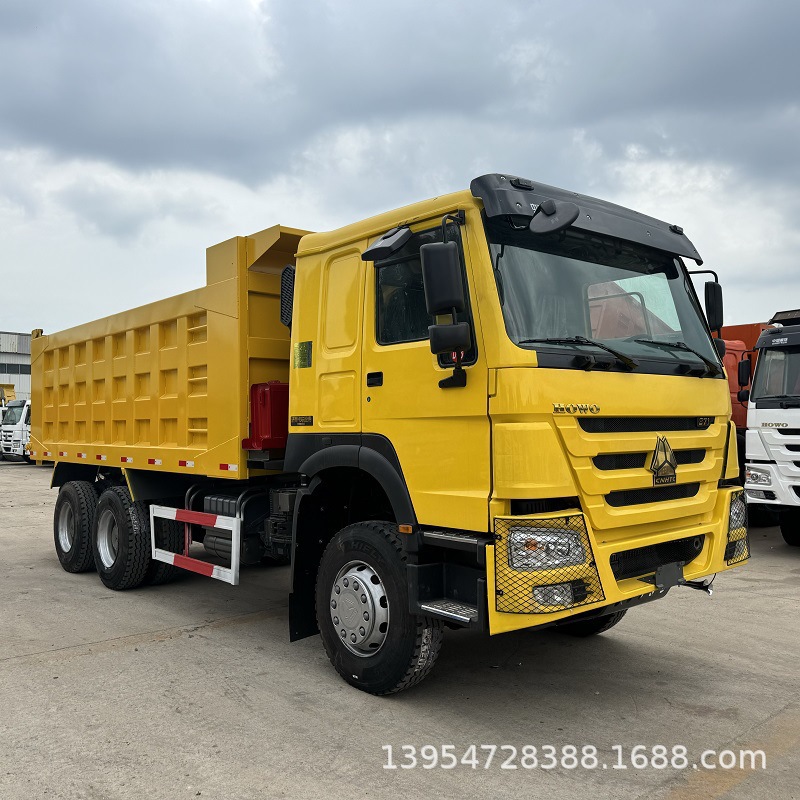 Cross-Border Sales of Howo Dump Trucks, 371 Horsepower, Four-Wheel Front and Eight-Wheel Rear, Used 6×4 Dump Trucks, Howo Trucks